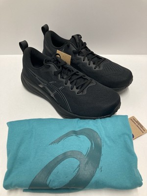 Size 11 - ASICS Gel Pulse 16 Black Graphite Grey Men s With Large Tee Shirt