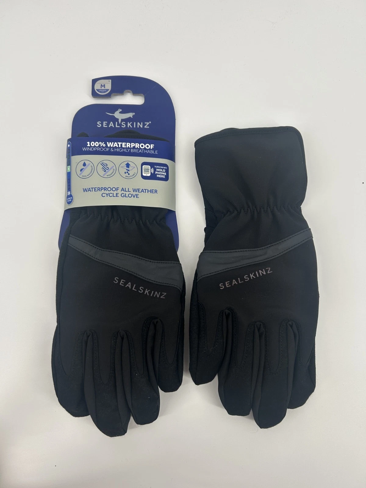 Sealskinz All Weather Bike Riding Cycle Ski Gloves Waterproof M 12100080000120