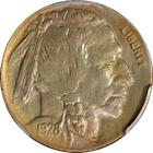 1928-D Buffalo Nickel TONED PCGS Unc Details Great Eye Appeal