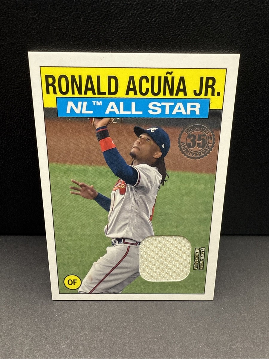 2021 Topps Ronald Acuna Jr 1986 All-Star Relic 35th Anv #86ASR-RA