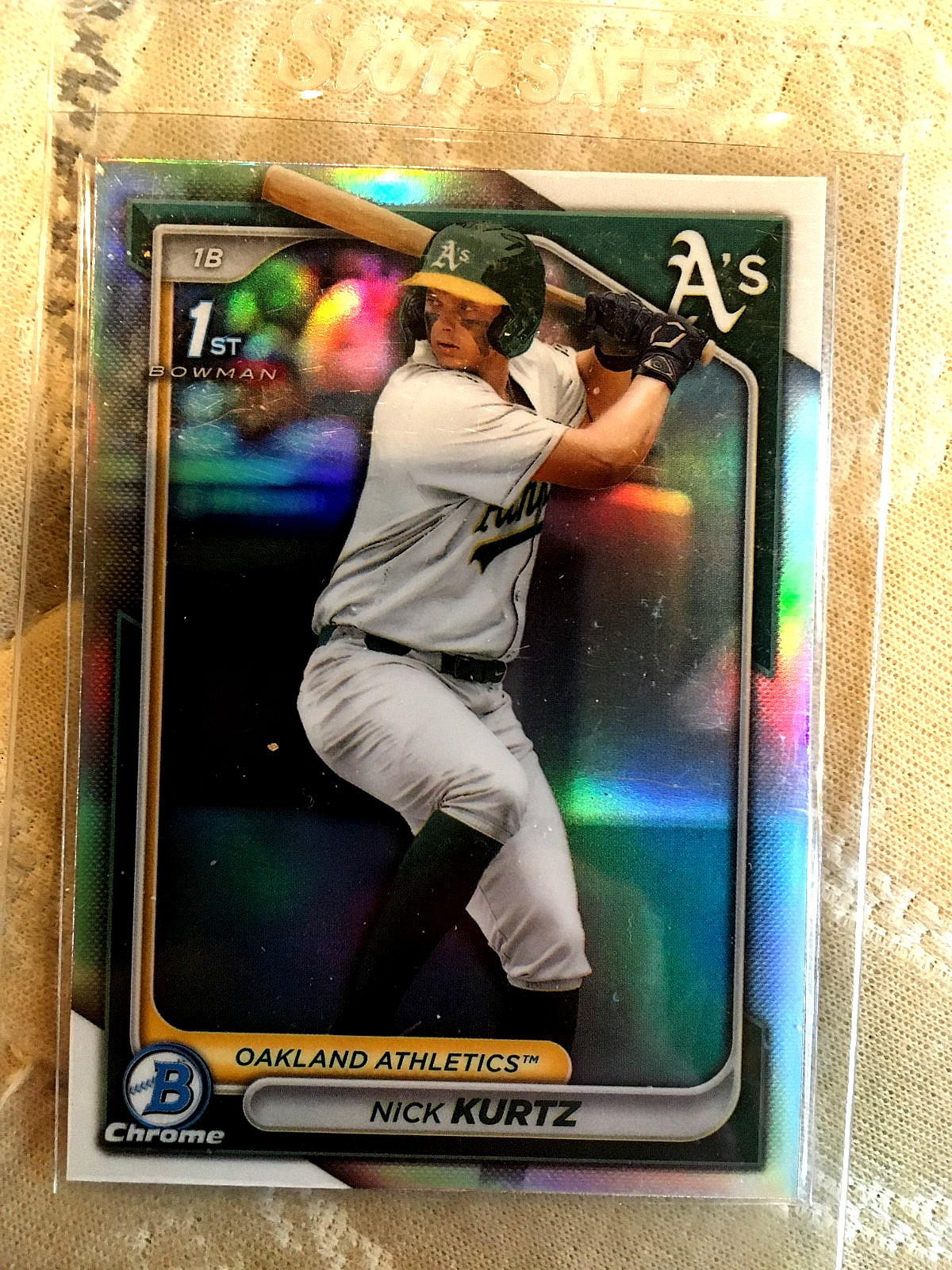 2024 1st bowman chrome refractor NICK KURTZ #BDC-56