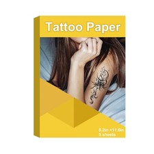 Carta per tatuaggi temporanea stampabile per getto d'inchiostro e 5 set, A4 8,2 pollici x 11,6