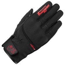 Furygan Jet All Seasons D3O Evo Textile Motorcycle Short Gloves - Black / Red