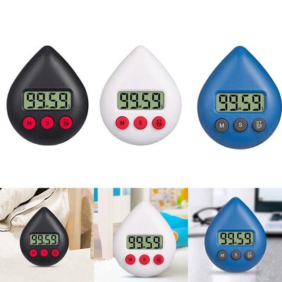 Energieeffiziente digitale Zeitschaltuhr mit Countdown und Saugnapf schwarz/weiß/blau