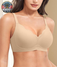 Womens Wireless Bras Push up Full Coverage Bra No Underwire Seamless Comfortable