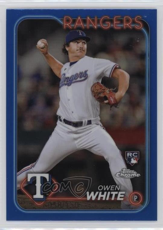 2024 Topps Chrome Blue Refractor 58/150 Owen White #211 0su8