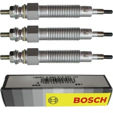 3x BOSCH Glühkerzen für Mercedes-Benz Saloon W123 200 D 300 Puch G-Modell W460