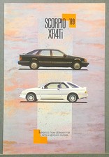 1989 Mercury Scorpio XR4Ti Sales Catalog