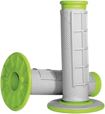 Renthal Dual Compound Grips - Gray/Green Motorcycle ATV/UTV Dirt Bike G191