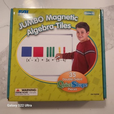 Jumbo Magnetic Algebra Tiles, EAI Education Teaching manipulatives