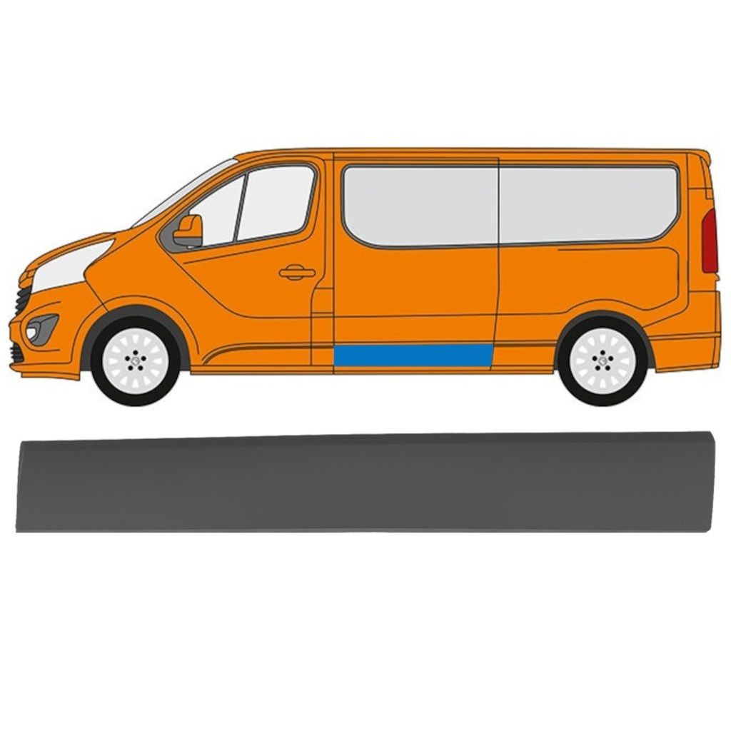 Side trim for Opel Vivaro 2014-2019 / Left