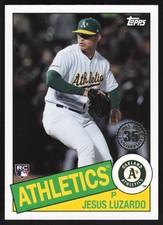 2020 Topps Update #85TB-31 JESUS LUZARDO 1985 Baseball 35th Anniversary Lot (2)