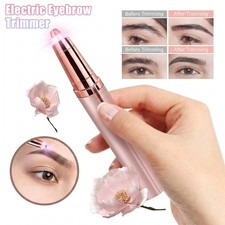 Electric Eyebrow Trimmer Women Flawless Facial Hair Remover Battery Operated USA