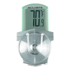 Digital Outdoor Window Thermometer - Weatherproof with Easy-Rock Suction Mount