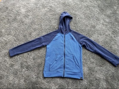 The North Face Jungen Full Zip Kapuzen Fleece Colourblock Hoodie blau/marine L T92RTL