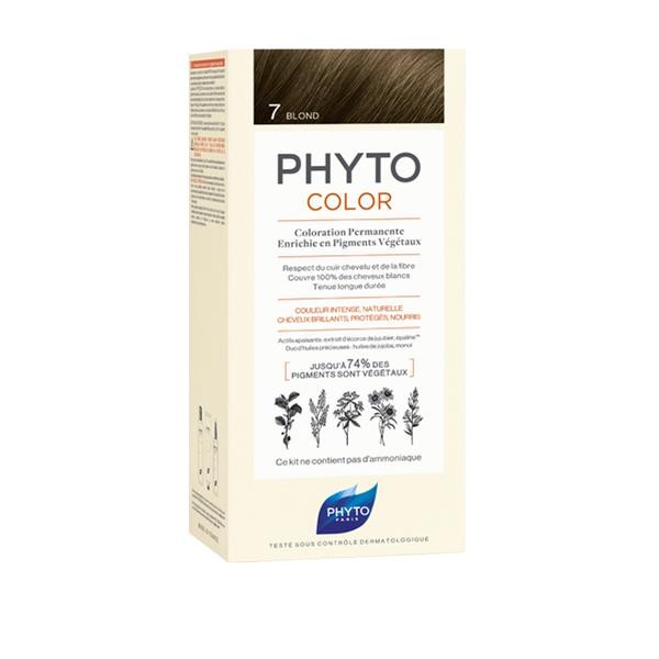 Phyto Crema Color Kit 7 Biondo 1 Latte 50 Ml + 1 50 Ml + 1 Maschera 12 Ml - Immagine 3