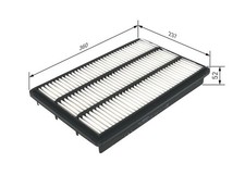 Filtre à air Mitsubishi PAJERO