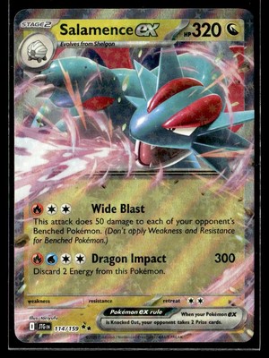 2025 Pokemon Card Journey Together Salamence Ex #114/159 | eBay 2025 Pokemon Card Journey Together Salamence Ex #114/159 | eBay