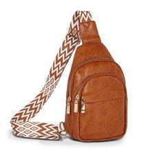Sling Bag for Women Crossbody Leather Cross Body Fanny Packs for Women Trendy...