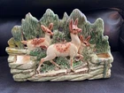 Vintage MCCOY Ceramic, Pottery 3 DEER Planter
