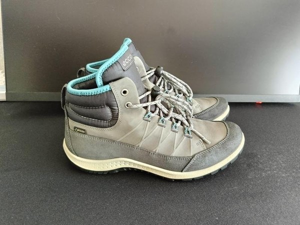 Women Ecco Boots Grey Nubuck 37