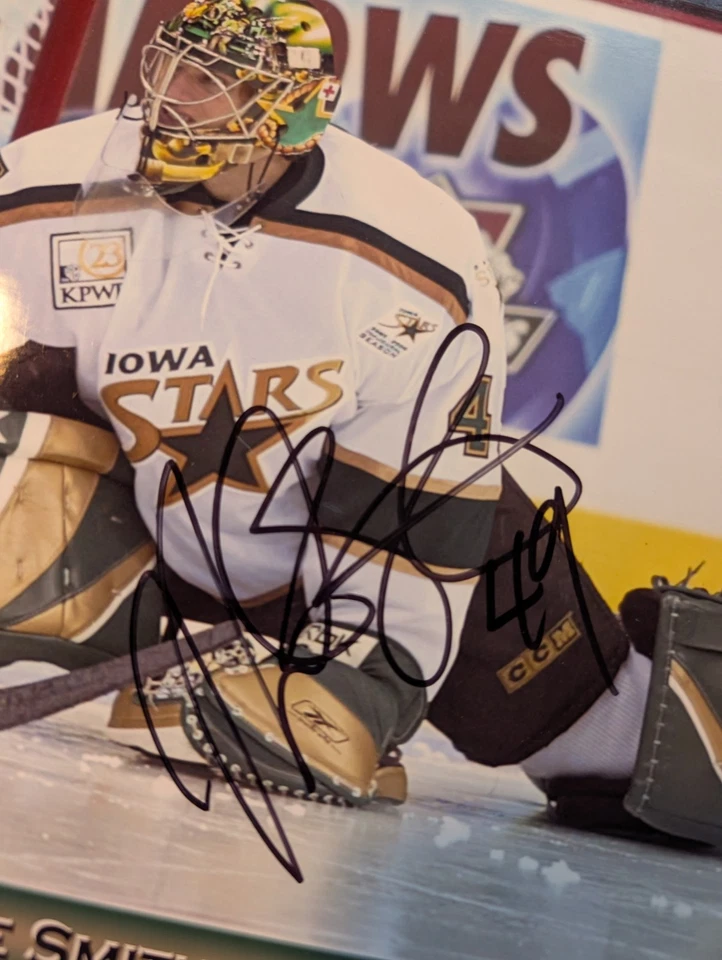 AHL Texas Stars Mike Smith & Dan Ellis Signed Autographed Photos On Board - Image 3 of 4