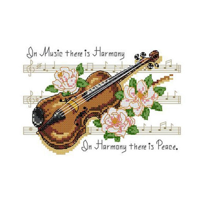 Violine Musik Dekorstich für DIY Design