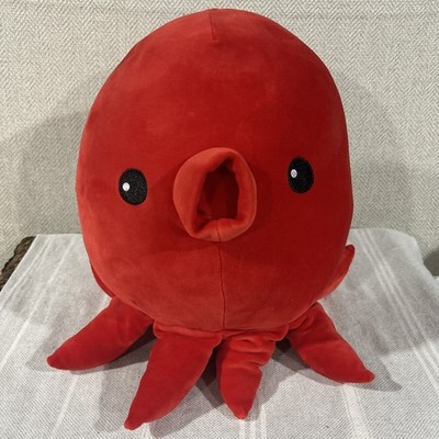 11'' Mochipuni Red Octopus 2 color Plush Soft stuffed animal Red color