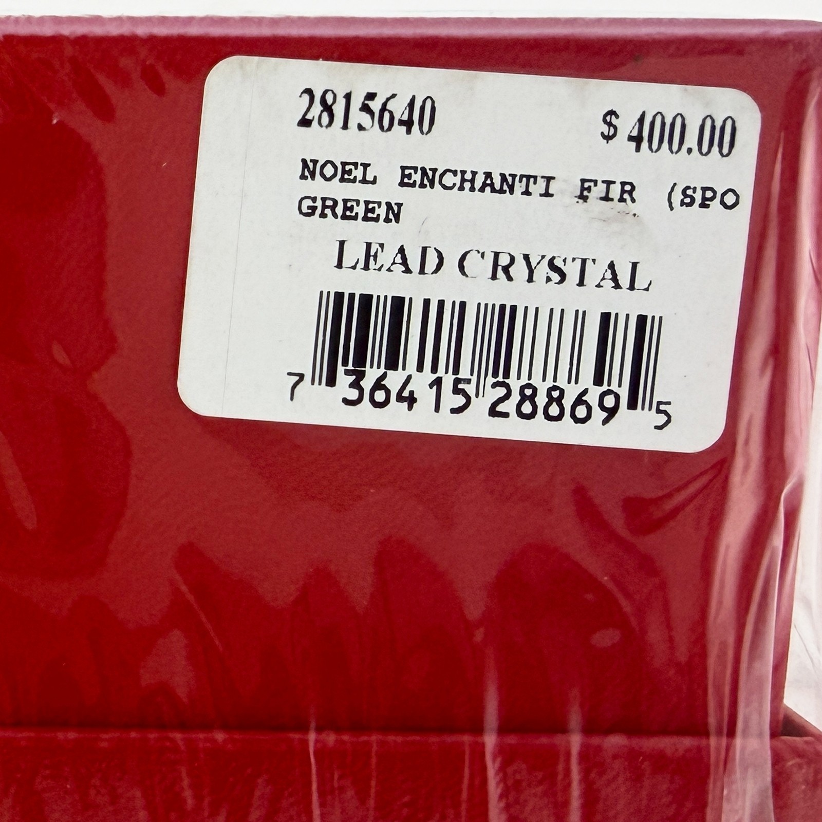 NEW in Sealed Box Baccarat Crystal Noel Enchanting Fir Green 5" Tree NIB