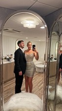 mini bridal reception dress