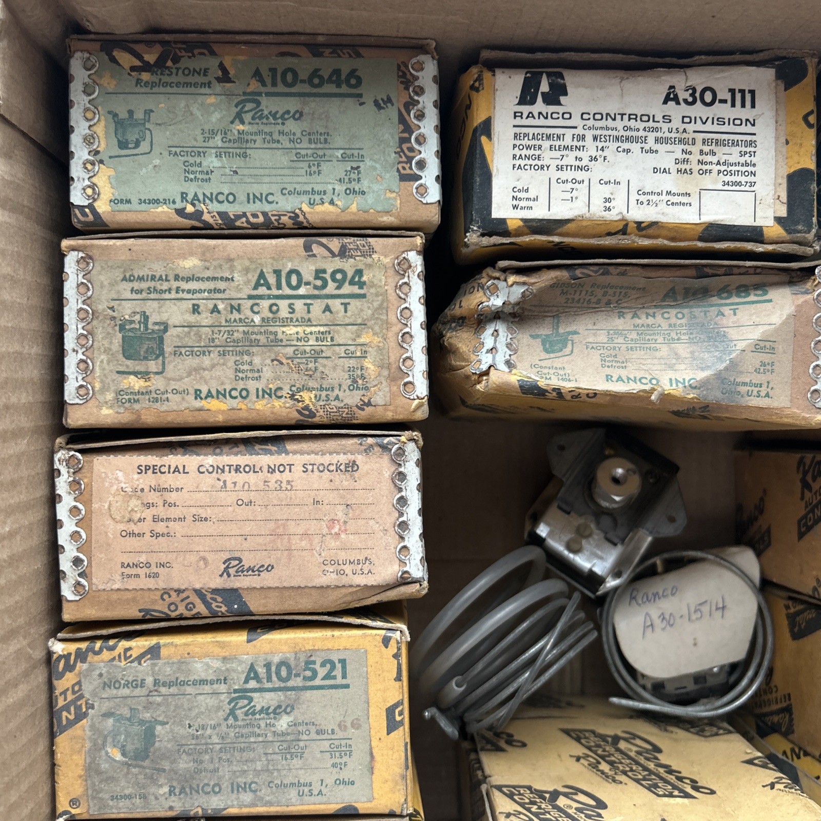 RANCO Thermostat Variety  Pick The One You Want Will Sell All For A Reasonable P