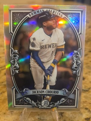 2026 Bowman Sterling Jackson Chourio Back Autograph Disclaimer Variation READ