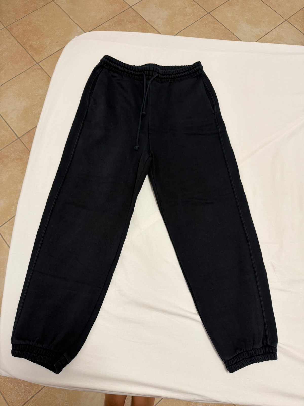 Pantaloni Tuta / Joggers Zara Neri Felpati - Taglia L