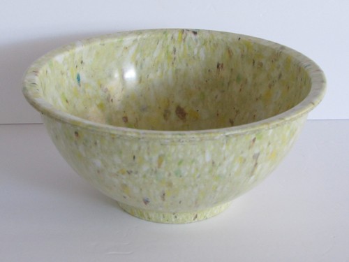 Vintage Texas Ware Rainbow "Confetti" Melmac 10" Mixing Bowl Model 118