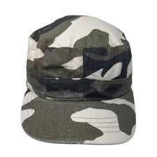 NRG Fitted Cadet Army Cap Hat Multicolor One Size Camouflage Blank