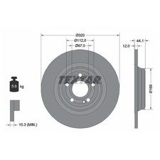 2x Bremsscheibe hinten für Mercedes CLA C118 X118 EQA H243 EQB X243 GLA | 23574