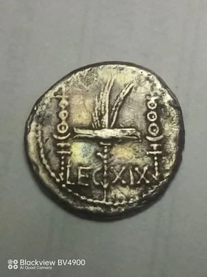 Denier Argent Marc Antoine bataille Dactium XIXème Légion - Photo 1/2