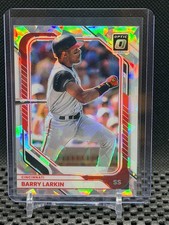 Barry Larkin 2026 Donruss Optic - Cracked Ice #14/25 #48 Reds