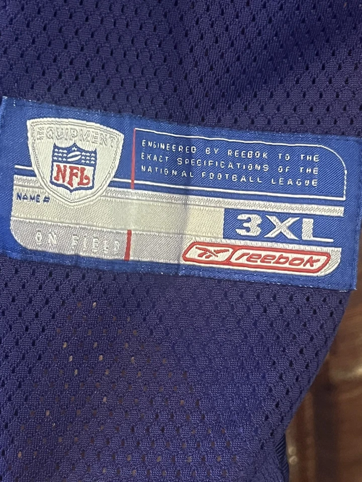 VTG Deion Sanders #37 Baltimore Ravens NFL Football Jersey 3xl Reebok Purple - Image 3 of 4