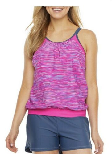 FREE COUNTRY WOMEN’S SPACE DYE TANKINI SWIMMING SUIT TOP - Picture 11 of 12