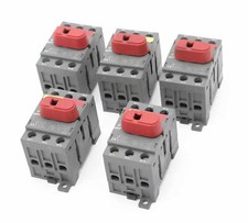 5x ABB OT32E3 40A 600VAC 50/60Hz load disconnector / switch disconnector -used-