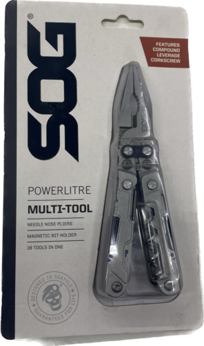 SOG Powerlitre Multi-Tool Stone Washed - 18 Tools - 第 1/2 張圖片