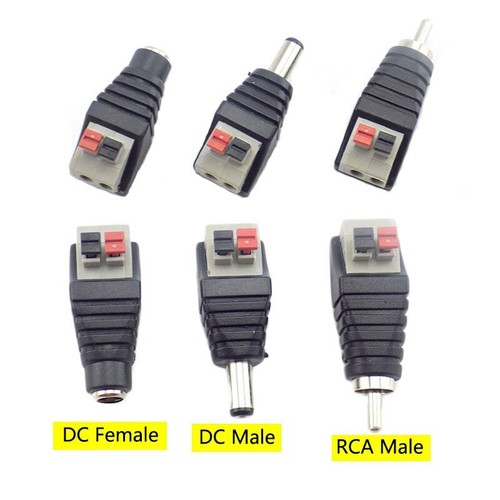Audio Female Male RCA Connector Adapter 