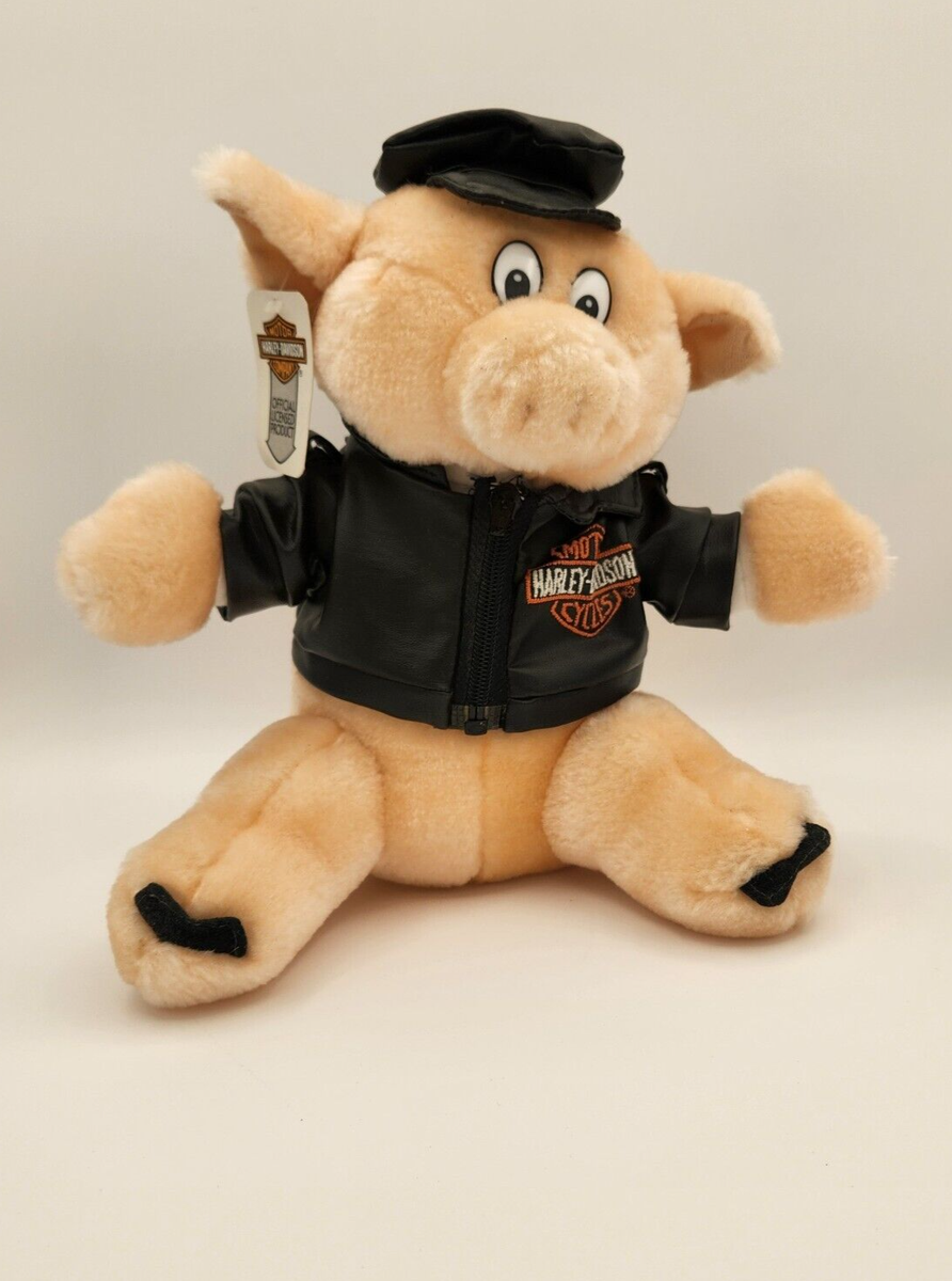 Harley Davidson Stuffed Animal Plush Hog Pig Biker Motorcycle