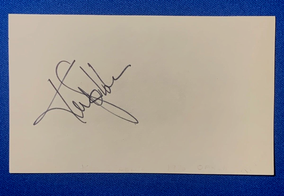 Ken Stabler Autographed Signed Oakland Raiders 3x5 INDEX CARD SUPER BOWL CHAMPION PSA DNA 