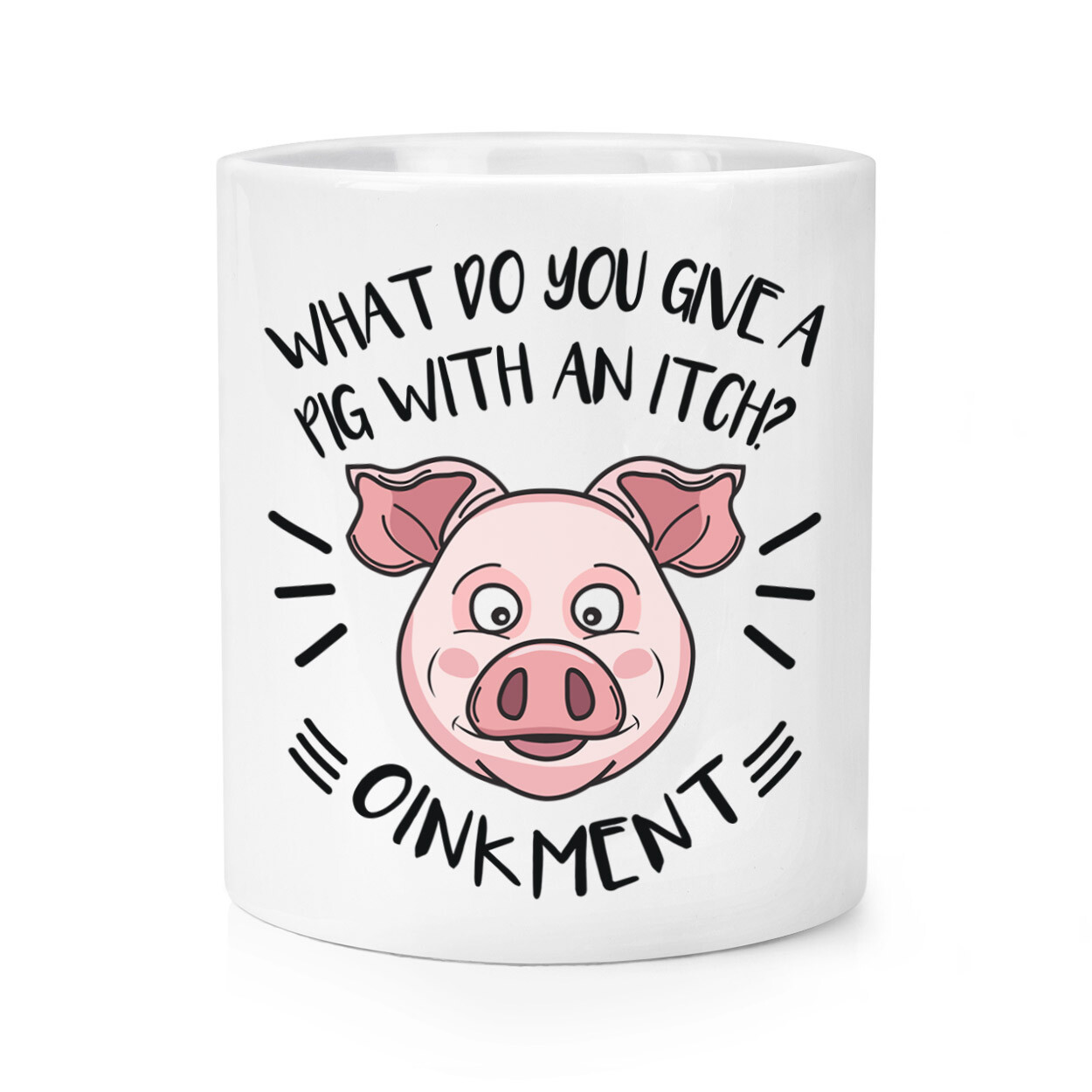 What Do You Give A Pig With An Itch Oinkment Makeup Brush Pencil Pot Joke Funny