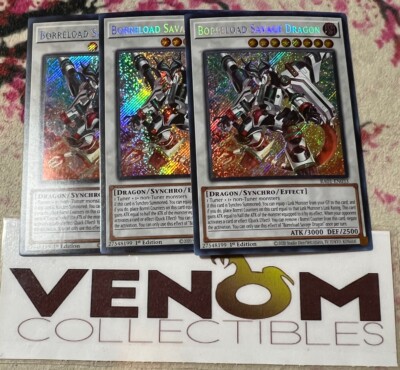 Borreload Savage Dragon – Yu-Gi-Oh! Sammelkarte, Secret Rare, RA01-EN033, 1. Auflage