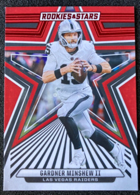 2024 Rookies & Stars #52 Gardner Minshew RED Parallel SP. Raiders