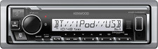 KMR-M332BT Car Marine Stereo - Single Din, Bluetooth Audio, USB MP3, Aux In, A