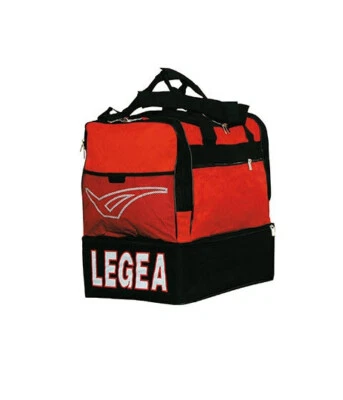 Attraktive Sporttasche ,Schuhfach im Boden " Vento " rot-schwarz LEGEA